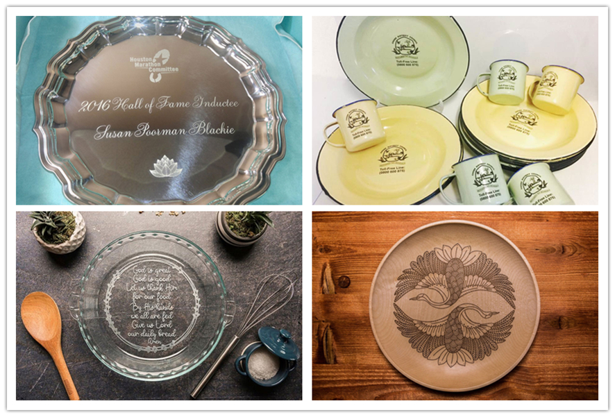 碟子餐具激光雕刻 碟子餐具激光雕刻