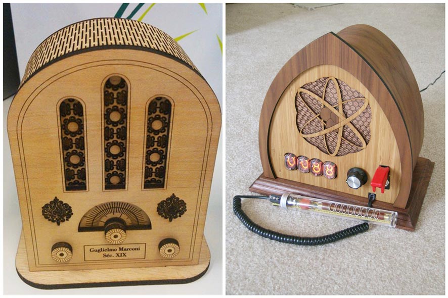 復(fù)古收音機激光切割雕刻 復(fù)古收音機激光切割雕刻