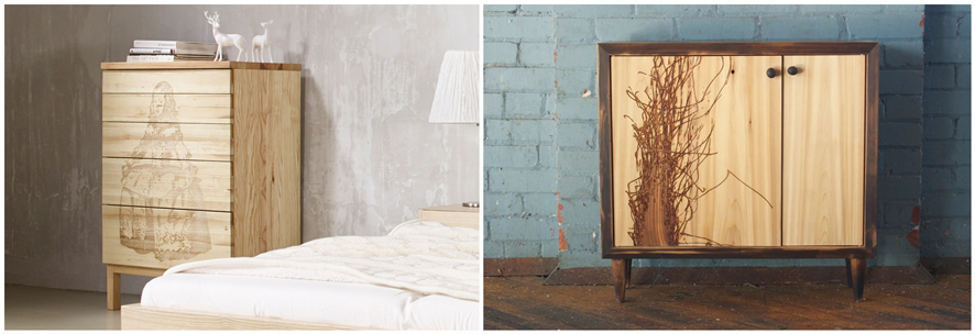 激光雕刻家具 激光雕刻家具