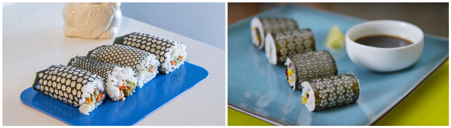 co2激光雕花機(jī)雕刻日本壽司卷 co2激光雕花機(jī)雕刻日本壽司卷