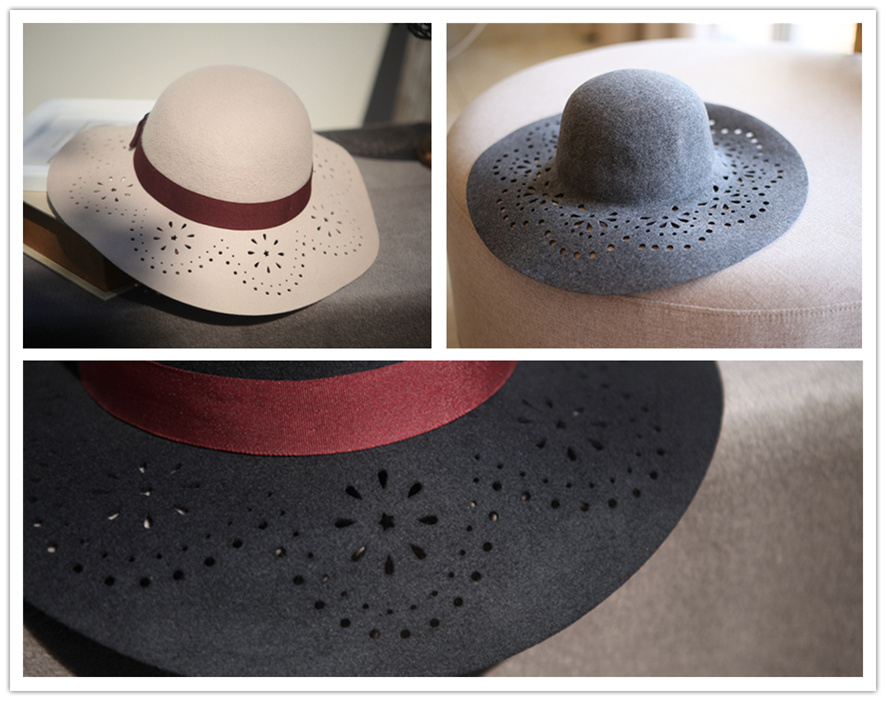 皮革帽子激光雕花打孔 皮革帽子激光雕花打孔