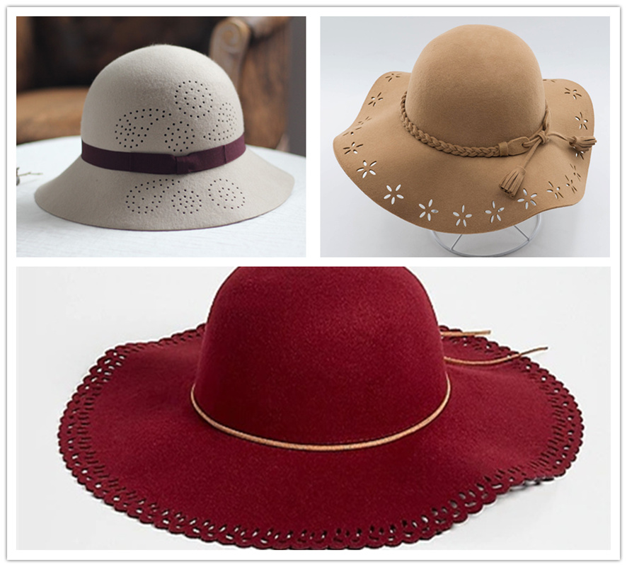 毛氈布料帽子激光雕花打孔毛絨帽子激光雕花打孔 毛氈布料帽子激光雕花打孔毛絨帽子激光雕花打孔