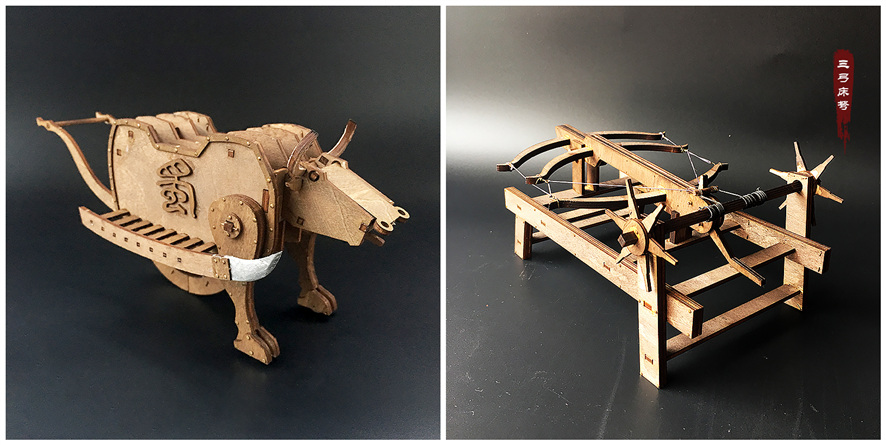 激光切割木質古戰車,古戰車激光加工,古戰車激光切割工藝