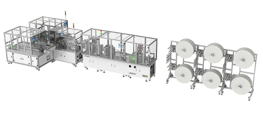 全自動一拖二N95/KN95頭戴式口罩機 全自動一拖二N95/KN95頭戴式口罩機