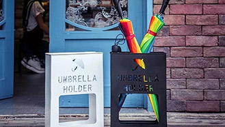 小型光纖激光切割機(jī)切割的雨傘瀝水桶