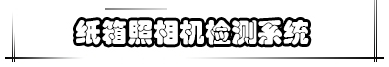 紙箱照相機檢測系統(tǒng)