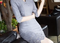 服裝面料激光打標機打造能發光的科技旗袍 服裝面料激光打標機打造能發光的科技旗袍