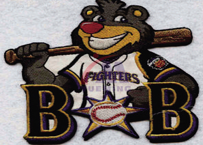 商標繡花激光切割樣品