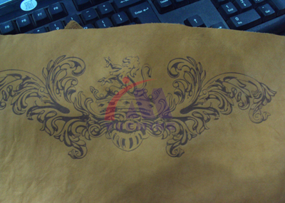 皮革激光打標樣品