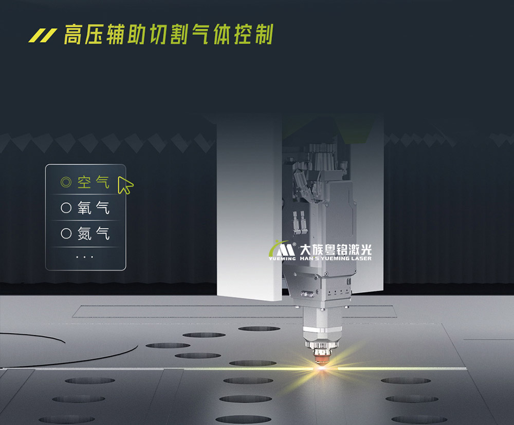FAST系列光纖激光切割機(jī)高壓輔助切割氣體控制